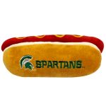 MS-3354 - Michigan State- Plush Hot Dog Toy
